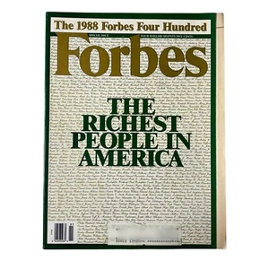 Forbes Magazine October 24, 1988 The Richest People in America - Picture 1 of 5