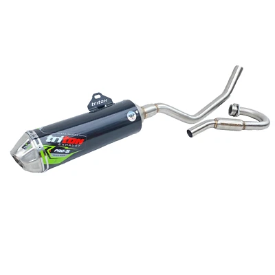 TUBO DE ESCAPE SISTEMA COMPLETO MUFLA NEGRO PARA KAWASAKI KLX 250 KLX250 Foto 1 de 4