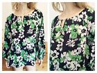 Simply Be Size 20 Black Green Floral Daisy Print Blouse TOP Summer Holiday New