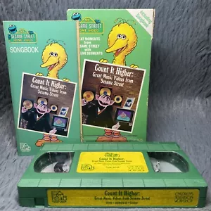 Sesame Street Count It Higher Great Music Videos VHS Tape 1988 Songbook Green - Picture 1 of 9