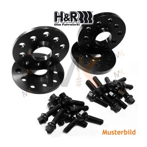 Placas de vía H&R negras delanteras 24mm traseras 40mm/eje para VW CC 358 2011-2016 - Imagen 1 de 4