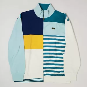 Enyce - Nautical Track Jacket XXL 2XL men's teal yellow white navy blue - Picture 1 of 8