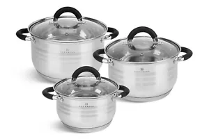 Modernes 6-teiliges Topfset, Edelstahl, Kochtopf Set | induktions Töpfe Set, - Bild 1 von 13