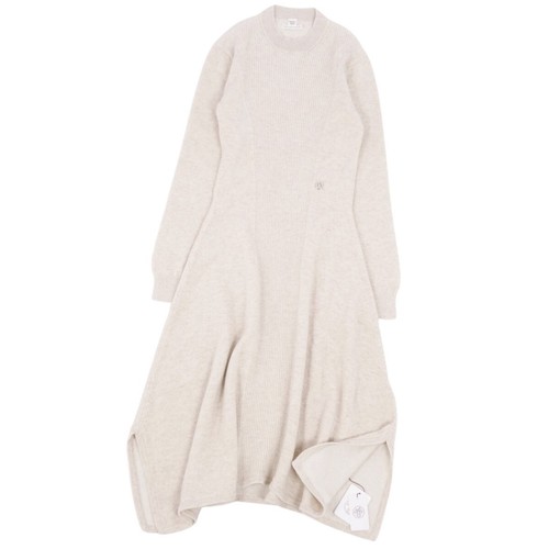 HERMÈS HERMES 23AW Maglia Vestito Maglione Manica Lunga Cashmere Taglia 34 S Avorio Donna