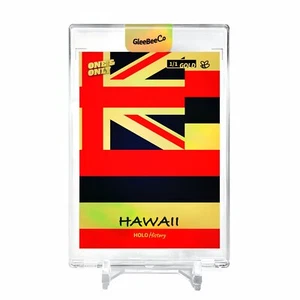 FLAG OF HAWAII U.S. State Flags Holo Gold Card 2023 GleeBeeCo #F156-G 1/1 - Picture 1 of 2