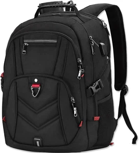 Zaino Porta PC Zaini Lavoro Uomo Notebook Laptop Borsa 17 17,3 Pollici Impermeab - Afbeelding 1 van 12