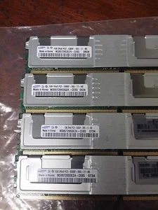 4GB = 4 X 1GB DDR2 2RX8 PC2-5300F DDR2- 667MHZ 64x8 18CHIPS 240PIN FBDIMM FB - Picture 1 of 1