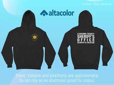 Anuncio de sudadera con capucha personalizada multicolor CC Search + Rescue Foto 1 de 4