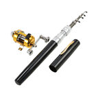 Useful Fishing Rod Reel Combo Kit Black Pen Fishing Rod  + Reel Set N8T7
