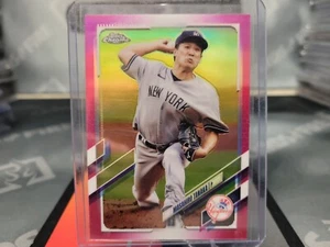MASAHIRO TANAKA PINK REFRACTOR /399       2021 TOPPS CHROME CARD NO. 131 YANKEES - Picture 1 of 3
