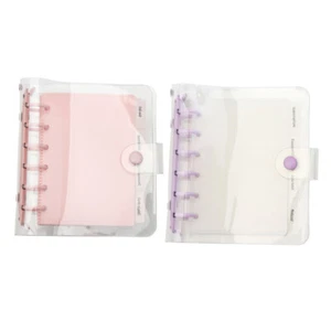 A7 Budget Binder Cash Envelopes Wallet 6 Ring Clear Binders Money Organizer - Picture 1 of 20