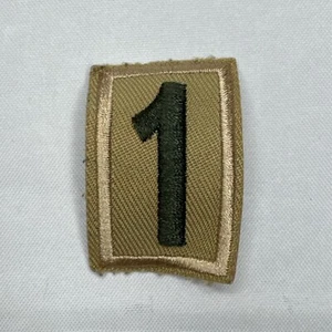 Boy Scouts Of America BSA Tan Green Troop Pack numero patch numero insegna #1 - Foto 1 di 2