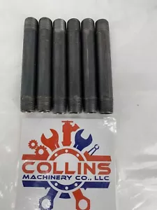 SPP 1/2" x 5-1/2" Threaded Both Ends Schedule 40 Black Carbon Steel Pipe PKG/7 - Picture 1 of 4