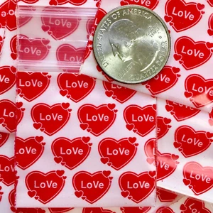BaggiesSince1987 - 175175 Sacchetti Design ZipSeal "SWEET HEART" 100 PZ, 👀Dettagli🔽 - Foto 1 di 24