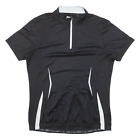 CRIVIT Cycling Shirt Womens Jersey Black 1/4 Zip M