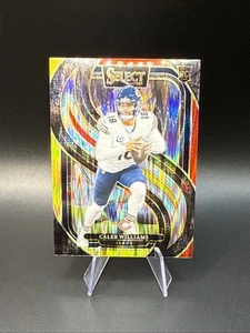 2024 Panini Select - Premier Level Caleb Williams #114 Red & Yellow Shock Prizm - Bild 1 von 2