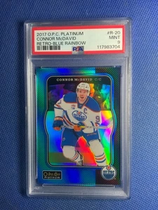 2017-18 O-Pee-Chee Platinum Retro Rainbow Blue /149 Connor McDavid #R-20 - Picture 1 of 2