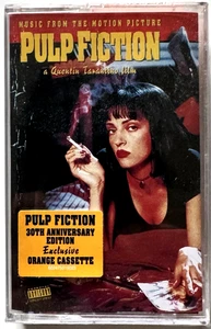 VARIOUS – Pulp Fiction Soundtrack Orange Cassette 30th Anniversary Reissue New - Picture 1 of 2
