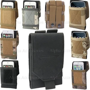 Universal Army Camo Bag For Mobile Phone Belt Loop Hook Cover Case Pouch Holster - Picture 1 of 2