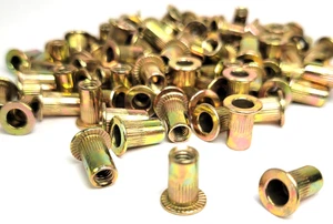 Tuerca métrica de inserción roscada M4 tuerca de remache tuerca de remache métrica - 100 piezas - Imagen 1 de 2