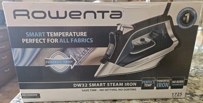 Plancha de vapor inteligente Rowenta DW32 1725 vatios especial tecnología sin quemaduras caja abierta Foto 1 de 4