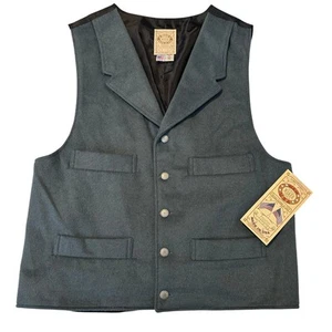 Nuevo con etiquetas Chaleco de Lana Wah Maker 4 Bolsillos "Verde Militar" Mediano - Imagen 1 de 9