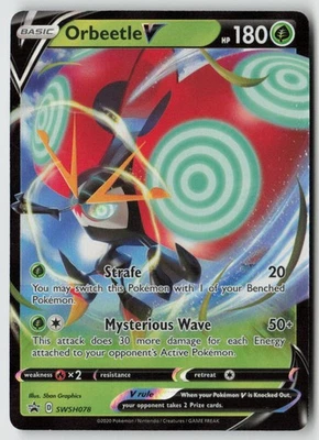 Orbeetle V - - SWSH078 - SWSH: Sword & Shield Promo Cards Holofoil- PTCG - Image 1 of 2