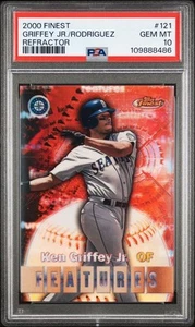 2000 Finest Rifrattore Alex Rodriguez Ken Griffey Jr. PSA 10 #121 - Foto 1 di 3