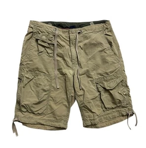 GAP Shorts Mens Sz Small (32") Beige Olive Paratroop Cargo Shorts Camping Hiking - Picture 1 of 14