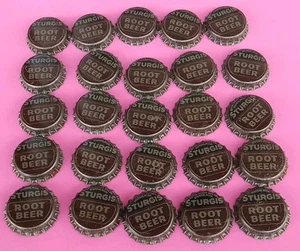 STURGIS ROOT BEER CORK GEFÜTTERT BOTTLE CAP LOT E... OF 25, ROYAL CROWN bottling Co  - Bild 1 von 4