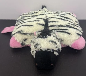 Almohada Pet Zebra Mini Peluche Pee-Wee 2010 Original | Negro Blanco Rosa | Retirado - Imagen 1 de 19