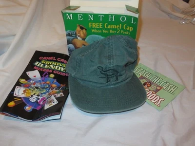 Vtg Camel Menthol Cigarettes Cap/Hat in Original Box w/Paper Inserts NOS - image 1 of 4