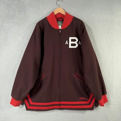 Chaqueta Universitaria Vintage Stall & Dean Marrón 3XL Lana Edición Limitada Ivy League Foto 1 de 4