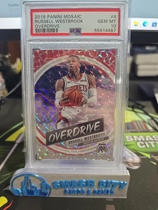Russell Westbrook 2019-20 Mosaic Overdrive Prizm ¡PSA 10! *109* - Imagen 1 de 2