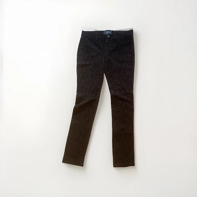 Leggings ajustados One Sone medianos con patrón de brillo flocado negro Foto 1 de 4