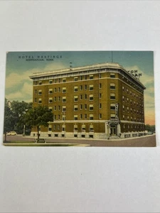 Hotel Hastings Minneapolis Minnesota LINEN Postcard Vintage 1955 RRPC - Picture 1 of 2