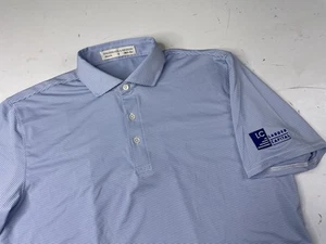 Holderness & Bourne The Perkins Golf Polo Shirt Striped Tailored Fit Mens Medium - Picture 1 of 7
