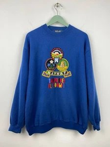 Sudadera Vintage NAF NAF Logo Grande Años 90 Talla XL Hombre’s Azul - Imagen 1 de 9