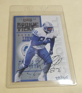 1998 Playoff Contenders Rookie Ticket Auto 86 Germane Crowell 22/165 Lions - Picture 1 of 2