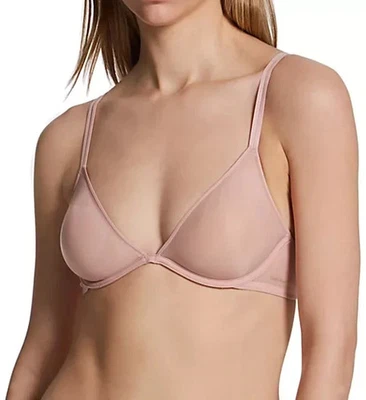 Calvin Klein Women's Sheer Marquisette Unlined Plunge Bra , - Image 1 of 4