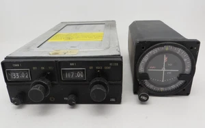 King KX170B NAV/COM Radio with Tray KI-214 Course Select 066-3025-01 - Foto 1 di 8