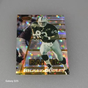 1996 Bowman's Best #141 Rickey Dudley Atomic Refractor Parallel Oakland Raiders - Picture 1 of 2