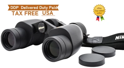 All Works ⏯️[Exc+5 w/cap] Nikon 7x35 7.2° Binoculars Climo Wide Angle From Japan - Image 1 of 4