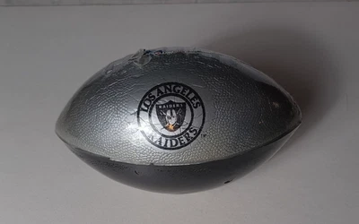 NEW SEALED VTG LOS ANGELES RAIDERS NFL OFFICIAL FOAM FOOTBALL MADE IN USA 9 INCH - Image 1 of 4
