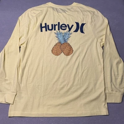 Hurley Beach Surfer Long Sleeve Yellow Pull Over Size:XL Preowned Excellent Cond - Image 1 of 4