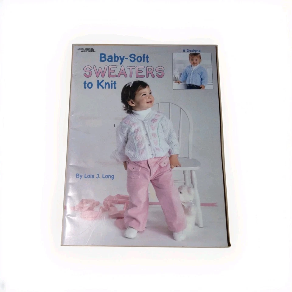 Baby Soft Sweaters to Knit Knitting Pattern Book Cardigan Pullover 3 - 24 months - Image 1 of 4