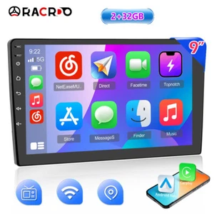 2G+32GB 9 Inch 2 DIN Android 13 Car Stereo Radio Carplay GPS Navi BT WIFI DSP - Picture 1 of 22