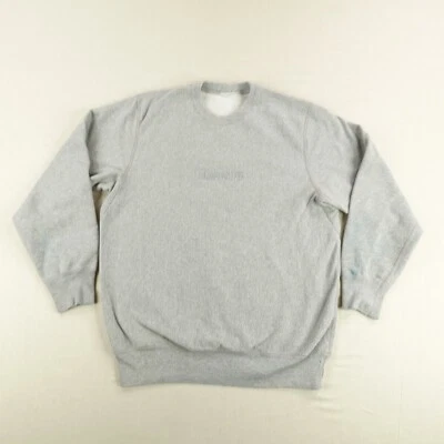 Undefeated Sweatshirt Mens Large Gray Terry Cloth Crewneck Pullover Sweater ^ - Image 1 of 4