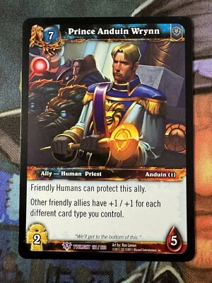 World of Warcraft TCG Twilight 121/220 Prince Anduin Wrynn - Image 1 of 2