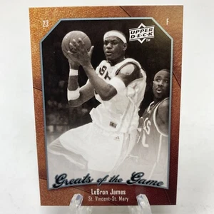 2010 10 Upper Deck Greats of the Game Glory Days Lebron James #40 St Vincent - Picture 1 of 2